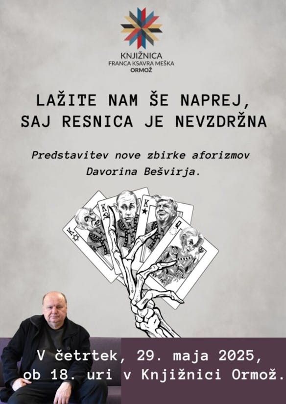 Literarni večer z Davorinom Bešvirjem